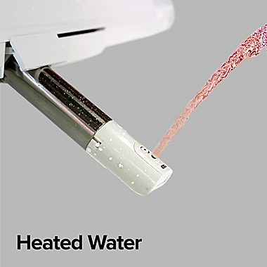 SmartBidet Heated Electric Elongated Toilet Seat in White. View a larger version of this product image.