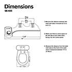 Alternate image 16 for SmartBidet SB-400 Back Wash Bidet Attachment with Control Panel in White