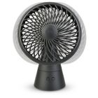 Alternate image 3 for Treva&reg; 5-Inch Rechargeable Oscillating Fan in Black