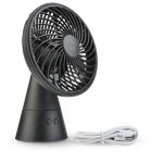 Alternate image 1 for Treva&reg; 5-Inch Rechargeable Oscillating Fan in Black