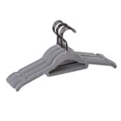 Squared Away&trade; Velvet Slim Shirt Hangers with Matte Black Hook (Set of 12)
