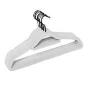 Squared Away&trade; Velvet Slim Suit Hangers with Matte Black Hook (Set of 12)