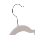 Alternate image 3 for Squared Away&trade; Velvet Slim Child Sized Hangers in White with Chrome Hook (Set of 14)
