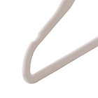 Alternate image 4 for Squared Away&trade; Velvet Slim Child Sized Hangers in White with Chrome Hook (Set of 14)