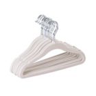 Alternate image 0 for Squared Away&trade; Velvet Slim Child Sized Hangers in White with Chrome Hook (Set of 14)