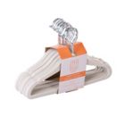 Alternate image 8 for Squared Away&trade; Velvet Slim Child Sized Hangers in White with Chrome Hook (Set of 14)