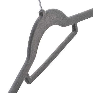 Squared Away&trade; Velvet Slim Shirt Hangers with Chrome Hook (Set of 12). View a larger version of this product image.