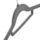Alternate image 4 for Squared Away&trade; Velvet Slim Shirt Hangers with Chrome Hook (Set of 12)