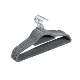 Squared Away™ Velvet Slim Suit Hangers with Chrome Hook (Set of 12)