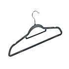 Alternate image 7 for Squared Away&trade; Velvet Slim Suit Hangers with Chrome Hook in Grey (Set of 50)