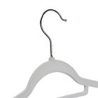 Alternate image 3 for Squared Away&trade; Velvet Slim Suit Hangers with Chrome Hook in White (Set of 50)
