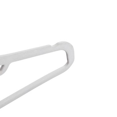 Squared Away&trade; Velvet Slim Suit Hangers with Chrome Hook in White (Set of 50). View a larger version of this product image.