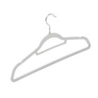 Alternate image 7 for Squared Away&trade; Velvet Slim Suit Hangers with Chrome Hook in White (Set of 50)