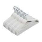 Alternate image 0 for Squared Away&trade; Velvet Slim Suit Hangers with Chrome Hook in White (Set of 50)