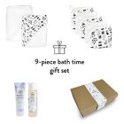 Alternate image 1 for The Honest Company&reg; 9-Piece Bubbles &amp; Cuddles Bath Gift Set in Black/White