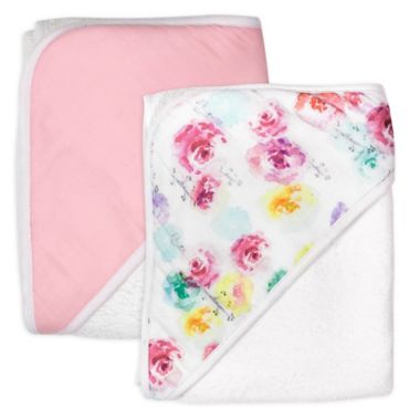 The Honest Company&reg; 9-Piece Floral Bubbles &amp; Cuddles Bath Gift Set in Pink/White. View a larger version of this product image.