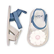 goldbug&trade; Size 0-3M Floral Sandal in Blue/White