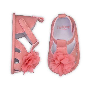 goldbug&trade; Size 9-12M Floral Sandal in Pink. View a larger version of this product image.