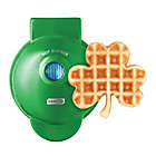 Alternate image 1 for Dash&reg; Shamrock Mini Waffle Maker in Green