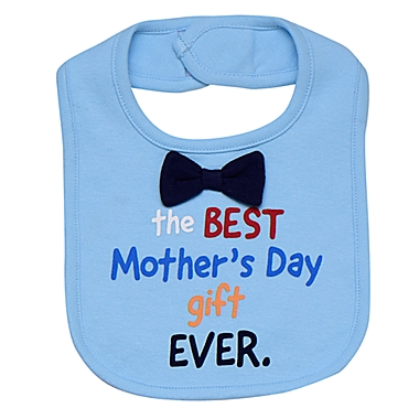 Baby Starters&reg; &quot;The Best Mother&#39;s Day Gift Ever&quot; Bib in Blue. View a larger version of this product image.
