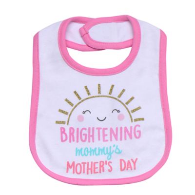 Baby Starters&reg; &quot;Brightening Mommy&#39;s Mother&#39;s Day&quot; Bib in Pink