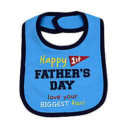 Baby Starters® Biggest Fan Father's Day Bib in Blue