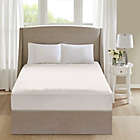 Alternate image 1 for Beautyrest&reg; Cotton Heated Twin Mattress Pad in White