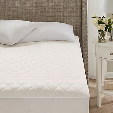 Beautyrest&reg; Cotton Heated Twin Mattress Pad in White. View a larger version of this product image.