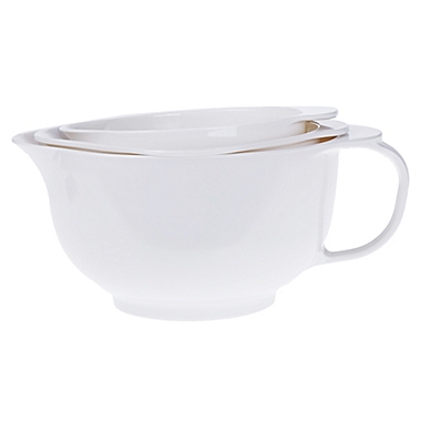 Our Table&trade; Limited Edition 3-Piece Melamine Mixing Bowl Set in Ivory. View a larger version of this product image.