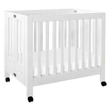 Babyletto Origami Mini Crib in White. View a larger version of this product image.