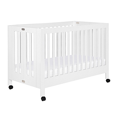 Babyletto Maki Full Size Portable Crib in White. View a larger version of this product image.