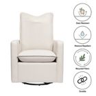 Alternate image 1 for Babyletto Cali Pillowback Swivel Glider