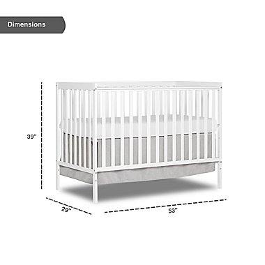 Dream On Me Synergy 5-in-1 Convertible Crib in White. View a larger version of this product image.