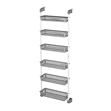Simply Essential&trade; Over-the-Door Pantry Organizer in Bright White/Alloy. View a larger version of this product image.