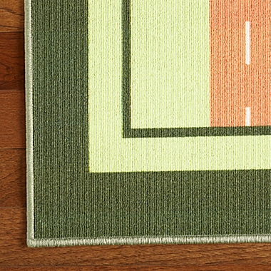 Everwash Imagine Jungle Road 6&#39; x 9&#39; Area Rug in Green. View a larger version of this product image.