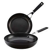 20/24/28 cm Black 3 Piece Non-Stick Forged Hardened Aluminium KitchenAid Frying Pan Set