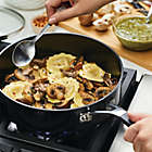Alternate image 2 for KitchenAid&reg; Hard Anodized 3-Quart Nonstick Saute Pan with Lid in Onyx Black