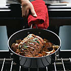 Alternate image 1 for KitchenAid&reg; Hard Anodized 3-Quart Nonstick Saute Pan with Lid in Onyx Black