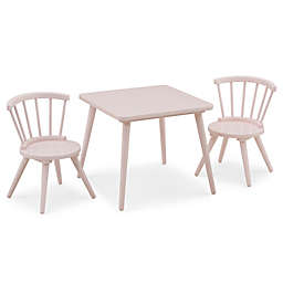 Delta Children® Windsor 3-Piece Table and Chair Set in Blush Pink