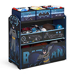 Delta Children Batman Design and Store 6-Bin Toy Storage Organizer in Black