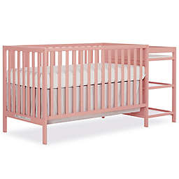 Dream On Me Synergy 4-in-1 Convertible Crib And Changer in Dusty Pink