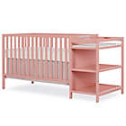 Alternate image 2 for Dream On Me Synergy 4-in-1 Convertible Crib And Changer in Dusty Pink