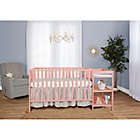 Alternate image 4 for Dream On Me Synergy 4-in-1 Convertible Crib And Changer in Dusty Pink
