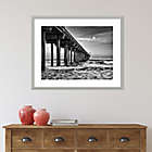 Alternate image 6 for Full moon over Scripps Pier 33.5-Inch x 27-Inch Framed Wall Art in Silver