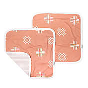 Copper Pearl&trade; Mesa Security Blankets in Orange (Set of 2)