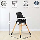 Alternate image 4 for Dream On Me Nibble 2-in-1 Wooden High Chair in Black