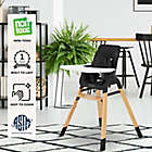 Alternate image 6 for Dream On Me Nibble 2-in-1 Wooden High Chair in Black