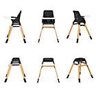Alternate image 8 for Dream On Me Nibble 2-in-1 Wooden High Chair in Black