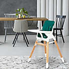 Alternate image 3 for Dream On Me Nibble 2-in-1 Wooden High Chair in Green
