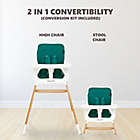 Alternate image 4 for Dream On Me Nibble 2-in-1 Wooden High Chair in Green